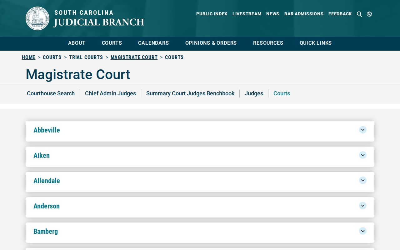 Chesterfield County bench warrant bond court location reference